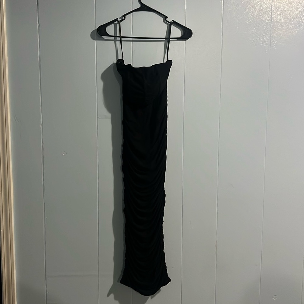 Sleeveless black dress
